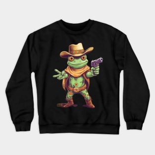 This frog ain't afraid to shoot his shot Crewneck Sweatshirt